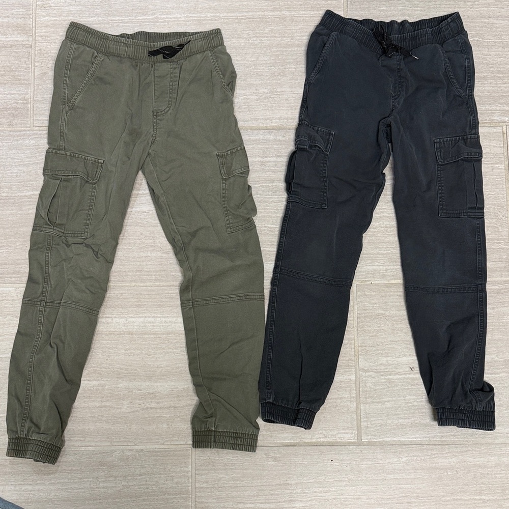 art class Kids Casual Cargo Pants in Green and Black